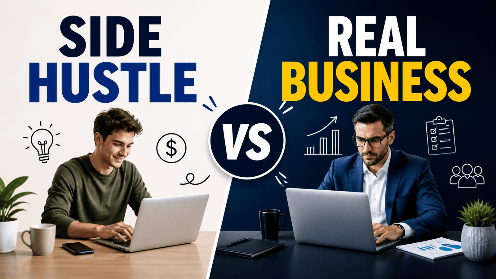 Side Hustle vs Real Business: What’s the Difference?